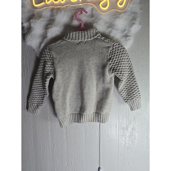 Cat & Jack Cable Knit Pullover Sweater Boys 5T Winter Fall Cozy Warm Holiday - Picture 6 of 6